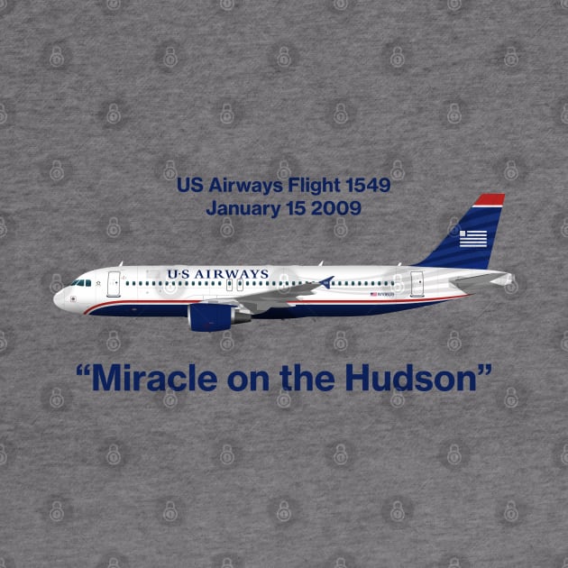 Miracle on the Hudson - US Airways A320 by SteveHClark
